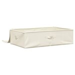 vidaXL Boîte de rangement Tissu 70x40x18 cm Crème