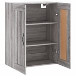 vidaXL Armoire murale sonoma gris 69 5x34x90 cm bois d'ingénierie