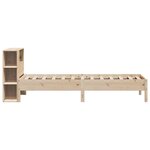 vidaXL Lit bibliothèque sans matelas 75x190 cm bois de pin massif