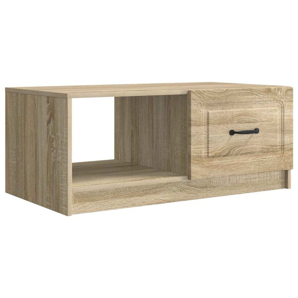 vidaXL Table basse Chêne Sonoma 90 x 50 x 37 cm Bois d'ingénierie