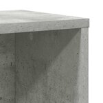 vidaXL Bibliothèque gris béton 60x24x85 cm bois d'ingénierie