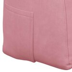 vidaXL Coussin de Dos Rose 180 x 24 x 50 cm Velours