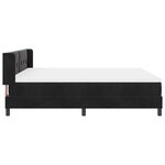 vidaXL Lit à ressorts avec matelas Noir 200 x 180 cm Polyester