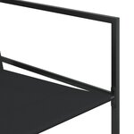 vidaXL Chaises de jardin 4 Pièces noir acier et textilène