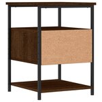 vidaXL Table de chevet chêne marron 40x42x56 cm bois d'ingénierie