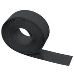 vidaXL Bordures de jardin 4 Pièces noir 10 m 20 cm polyéthylène