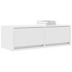 vidaXL Meubles TV 2 Pièces blanc 80x31x25 5 cm bois d'ingénierie