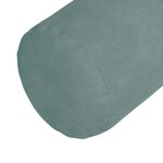 vidaXL Coussins d'accent 2 Pièces Vert Mer Ø 25 x 70 cm
