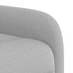 vidaXL Fauteuil inclinable gris nuage tissu
