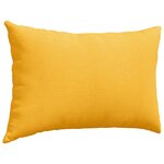 vidaXL Coussins de canapé 2 Pièces Jaune clair 60 x 40 cm