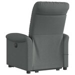 vidaXL Fauteuil de massage inclinable Gris foncé Tissu