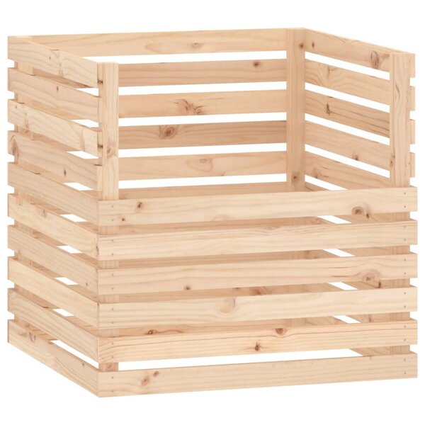 vidaXL Composteur 80x80x78 cm Bois massif de pin