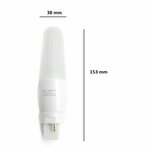 Ampoule led g24 plc 13w 220v 120° 2 broches - blanc chaud 2300k - 3500k - silamp