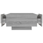 vidaXL Table basse Sonoma gris 90x60x31 cm Bois d'ingénierie