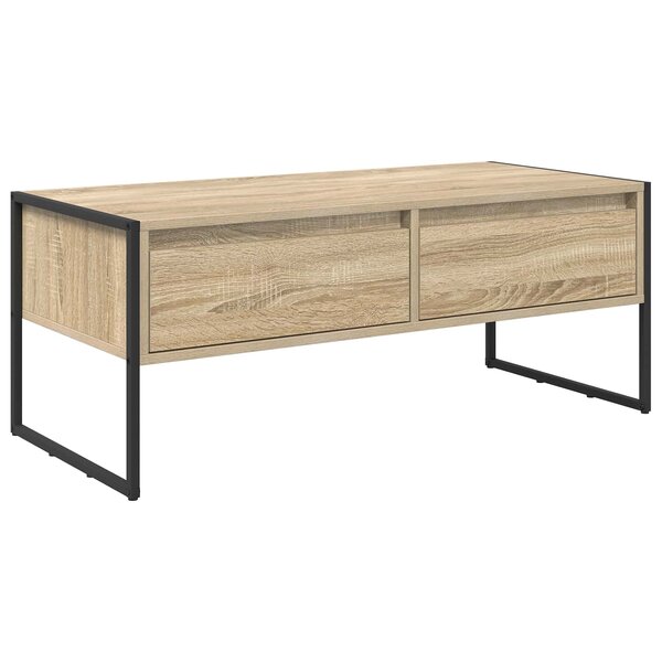 vidaXL Table basse Sonoma 100 x 46 x 40 cm Bois d'ingénierie