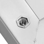 vidaXL Étagères murales 2 Pièces 50x40x3 cm argenté acier inoxydable