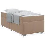 vidaXL Cadre de lit Cappuccino 100 x 200 cm Faux cuir