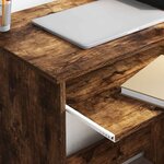 vidaXL Bureau Chêne fumé 106 x 40 x 88.5 cm Bois d'ingénierie