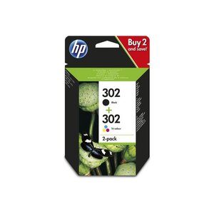Pack 2 Cartouches jet d'encre originales N° 302 Noir + Couleur