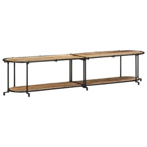 vidaXL Meuble TV 200x42x40 cm bois massif de manguier brut