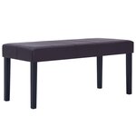 Banc banquette 106 cm marron similicuir 02_0010823