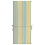 Vidaxl coussins de chaise de jardin 2 pièces multicolore 120x50x3 cm