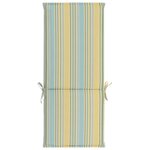 vidaXL Coussins de chaise de jardin 2 Pièces Multicolore 120x50x3 cm