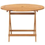 vidaXL Ensemble à manger de jardin 5 Pièces anthracite tissu bois massif