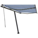 vidaXL Auvent automatique sur pied 350x250 cm Bleu/Blanc