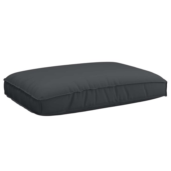 vidaXL Coussin Tissu Oxford Noir 120 x 80 x 12 cm