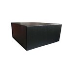 Coffret pliant avec rabat aimanté 217x210x100mm noir kraft mat