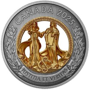 Pièce de monnaie en Argent 50 Dollars g 144.2 Millésime 2025 ALLEGORIES OF JUSTICE AND TRUTH