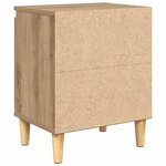 vidaXL Cabinet de chevet chêne artisanal 40 x 30 x 50 cm