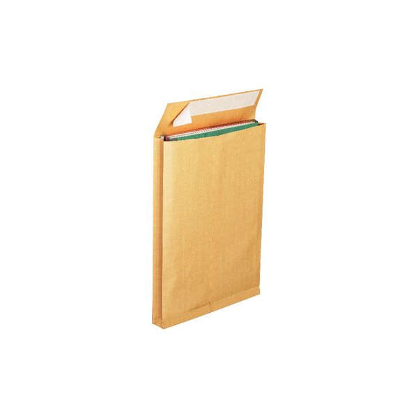 Enveloppe pour catalogue, kraft, 30 x 275 x 365 mm, 130 g/m² fermeture autocollante, brun (paquet 25 unités)