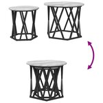 vidaXL Table d'appoint 2 Pièces Sonoma gris 50 x 50 x 40 cm