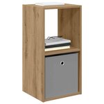 vidaXL Table de chevet avec tiroir Chêne artisanal 35 x 32 x 68 5 cm