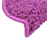 vidaXL Tapis d'escalier 20 Pièces violet 65x21x4 cm