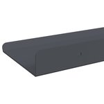 vidaXL Étagère flottante 2 Pièces Anthracite 60 x 8 5 x 2 5 cm Acier