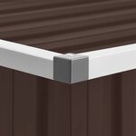 vidaXL Boîte de rangement de jardin Marron 109x67x65 cm