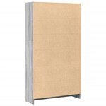 vidaXL Bibliothèque sonoma gris 80x24x143 cm bois d'ingénierie