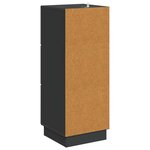 vidaXL Armoire à tiroirs 33 x 34 5 x 87 cm Bois d'ingénierie Noir