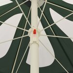 vidaXL Parasol de plage Vert 240 cm