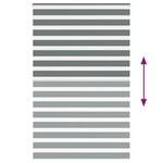 vidaXL Store zèbre gris foncé largeur du tissu 140 9 cm polyester