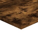 vidaXL Étagères murales 4 Pièces chêne fumé 80x50x1 5cm bois d'ingénierie