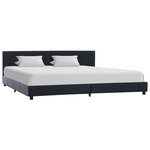 vidaXL Cadre de lit Noir Similicuir 180 x 200 cm
