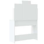 vidaXL Coiffeuse avec lumières LED blanc 96x40x142 cm