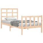vidaXL Cadre de lit sans matelas 100x200 cm bois massif de pin