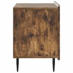 vidaXL Cabinet de chevet Chêne fumé 62 x 34 5 x 49 5 cm