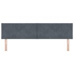 Tête de lit vidaXL Design Blocs Diamant Gris Foncé 180 cm Velours