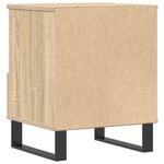 vidaXL Tables de chevet 2 Pièces chêne sonoma 40x35x50 cm bois ingénierie